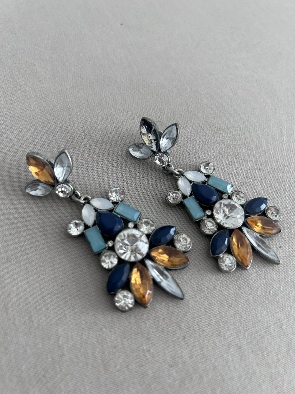 Colorful Rhinestone Statement Earring Bundle - Picture 6 of 7